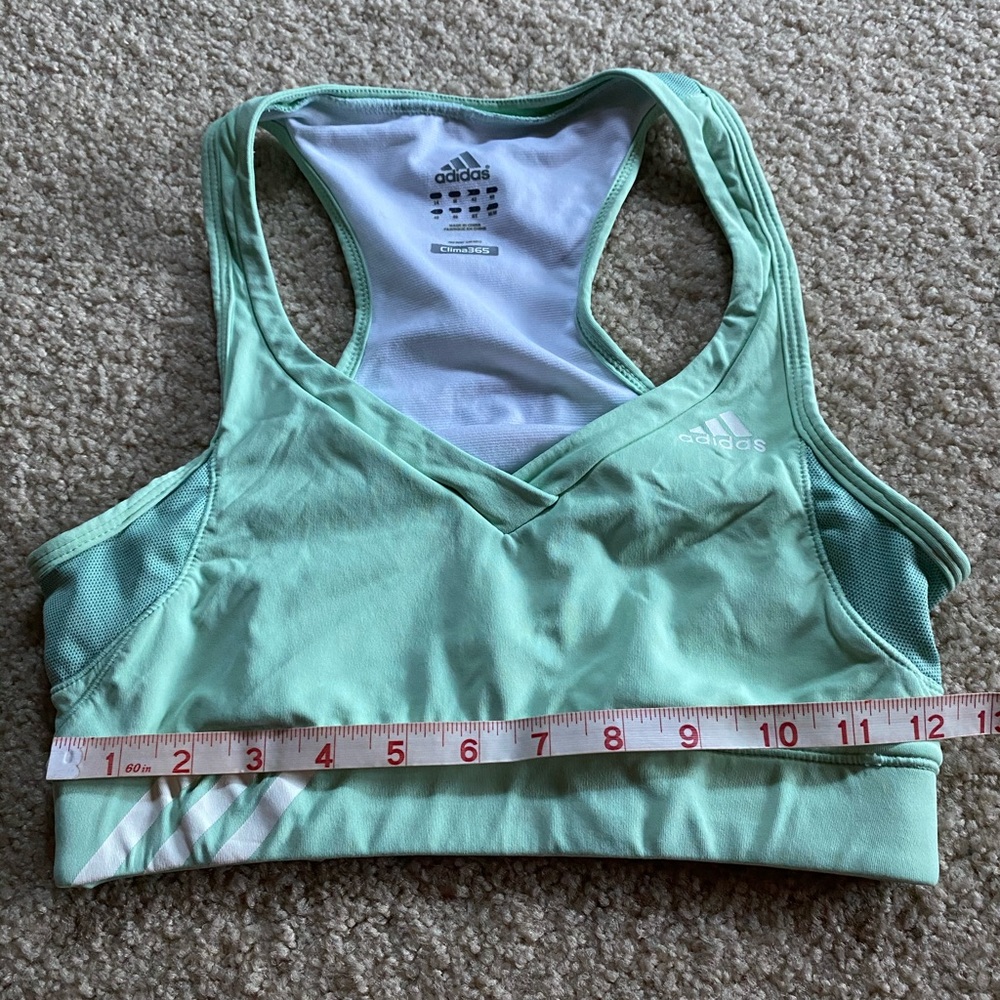 Bra, Sports/Athletic Mint Green Like New Adidas